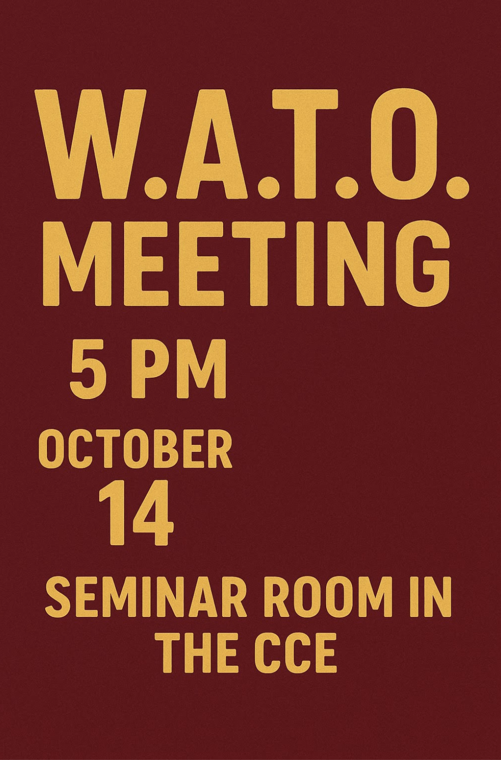 W.A.T.O Meeting